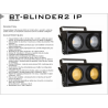 Blinder Led Amber/White exterieur 2 X 130 W IP65