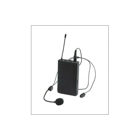 Ensemble émetteur pocket UHF et micro serre-tête