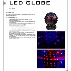 Led Globe ( Boule a facettes led RGBW )